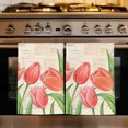 thumbnail image 1 of Pink Tulip Kitchen Towels Set of 1, Spring Floral Summer Botanical Vintage Absorbent Dish Towels for Kitchen, Microfiber Hand Towel, Quick Drying Tea Towel for Cleaning Decorative Dishcloths, 1 of 7