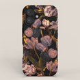 Pink Tulip and Dark Foliage Tough Case for Apple iPhone, Polycarbonate ...