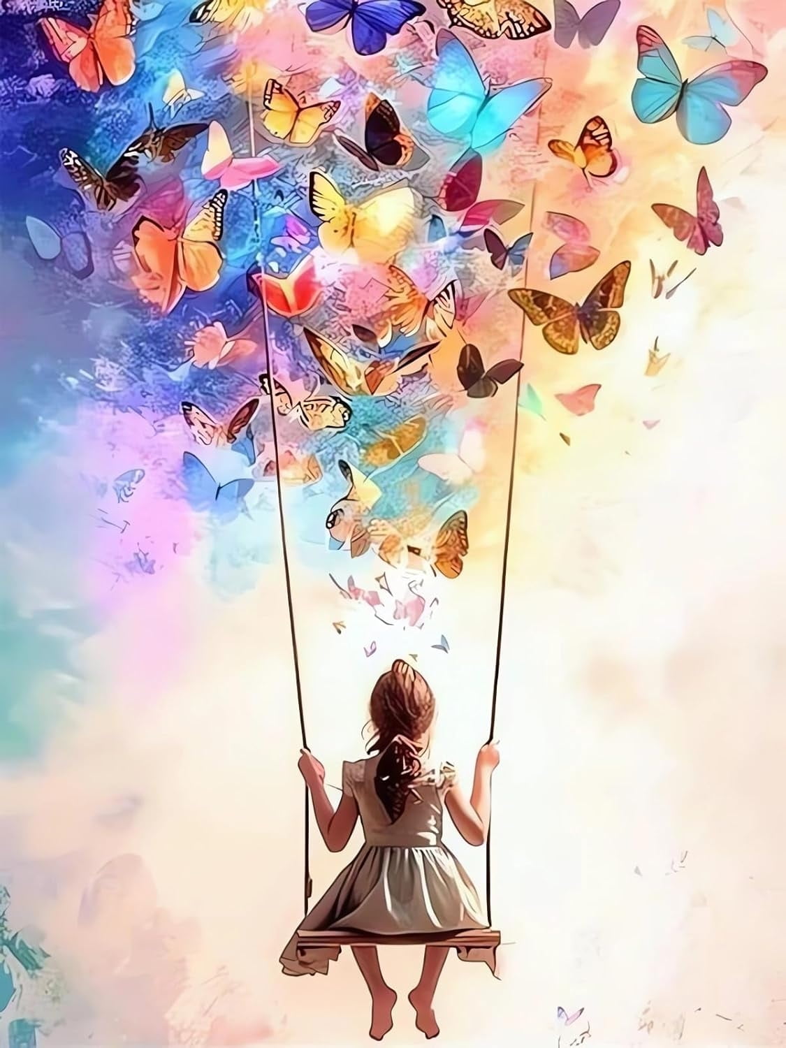 DOMROM Dog Diamond Art Painting Kits, Animal Diamond Painting Kits For