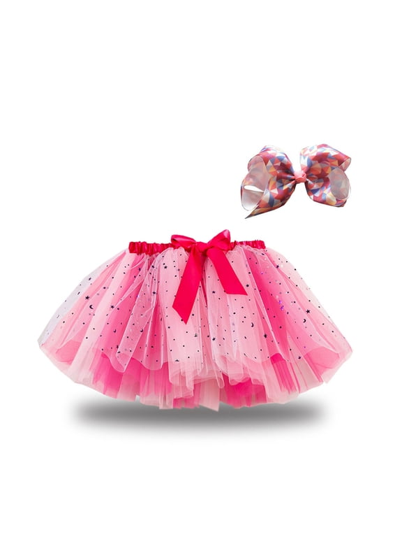 Pink Tutu for Girls Purple Light up Ballet Tutu Skirt for Toddler Girl 2-11 Year Princess Tutu Skirt for Christmas Birthday Cute Party Dance Costume Splice Net Yarn Sequins Skirt Bow Hairpin Suit