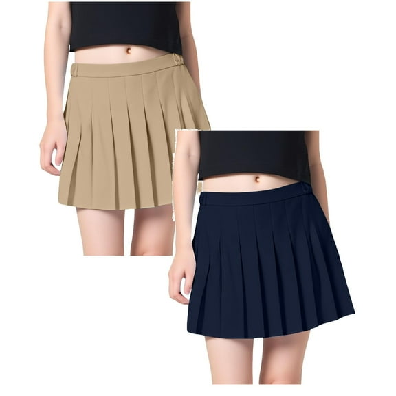 Pink Tutu Toddler Girl Toddler Baby Girl Skirts Flared Girls Mini Skorts Stretch Tennis Skater Uniform Athletic Skirts with Shorts Pockets