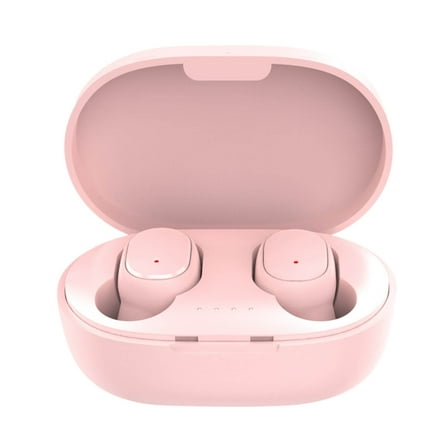 Pink Tws Wireless Bluetooth Earbuds With Noise Cancellation, Mini In-Ear Stereo Headset For Sports Phone, Ipx4 Waterproof With Charging Case 5.0 Bluetooth