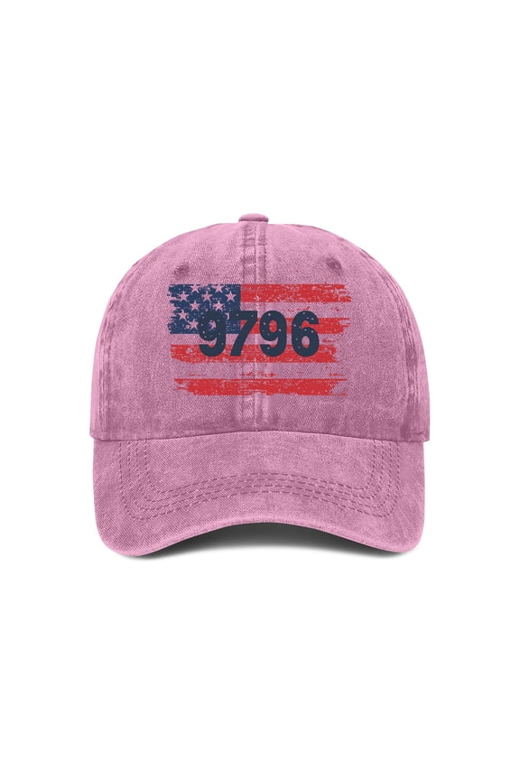 Pink USA Patriotic Baseball Cap 250 Anniversary USA Hat American Flag Printed Adjustable Hat Unisex