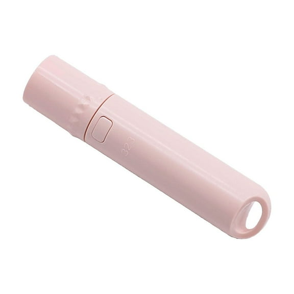 Flashlight Mini USB Rechargeable LED Keychain Flashlight Zoomable Dimming Portable for Emergency Lighting Pink