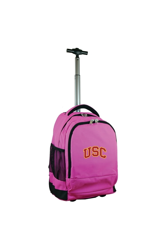Pink USC Trojans 19'' Premium Wheeled Backpack