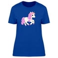 thumbnail image 1 of Pink Unicorn Cute Cartoon T-Shirt Women -Image by Shutterstock, Female Large, 1 of 2