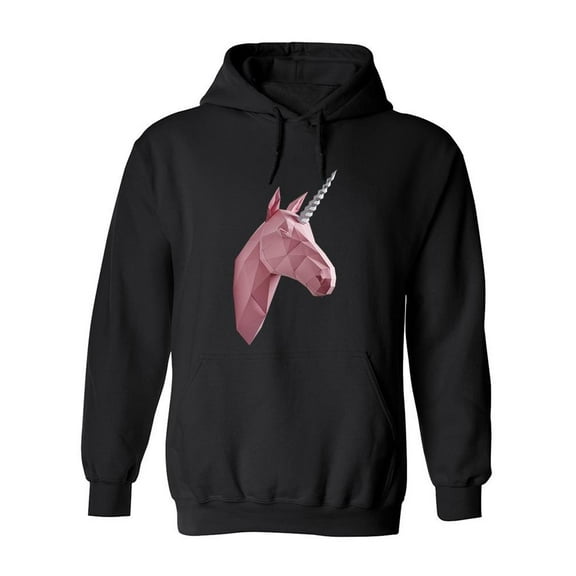 Pink Unicorn  Hoodie Men -Image by Shutterstock, Male x-Large