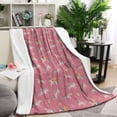 thumbnail image 1 of Pink Unicorn Pattern Blanket,Comfortable Soft Lamb Wool Throw Blanket,All Season,Warm Lightweight Blankets for Sofa Bed Couch Living Room Chair,40"x50", 1 of 4