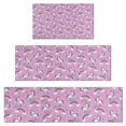 thumbnail image 1 of Pink Unicorn Rainbow Cloud Pattern Kitchen Rugs Sets Of 3,Kitchen Runner Rugs Non Skid Washable,Decorative Kitchen Floor Mats for Kitchen,Sink,Laundry,17"x30"+ 17"x47" + 17"x59", 1 of 6