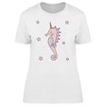 thumbnail image 1 of Pink Unicorn Seahorse And Stars T-Shirt Women -Image by Shutterstock, Female x-Large, 1 of 2