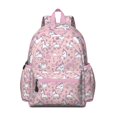 thumbnail image 1 of Pink Unicorns Backpack for School,Schoolbag with Adjustable Shoulder Straps & Padded Back,13.4"x11"x4.7", 1 of 6