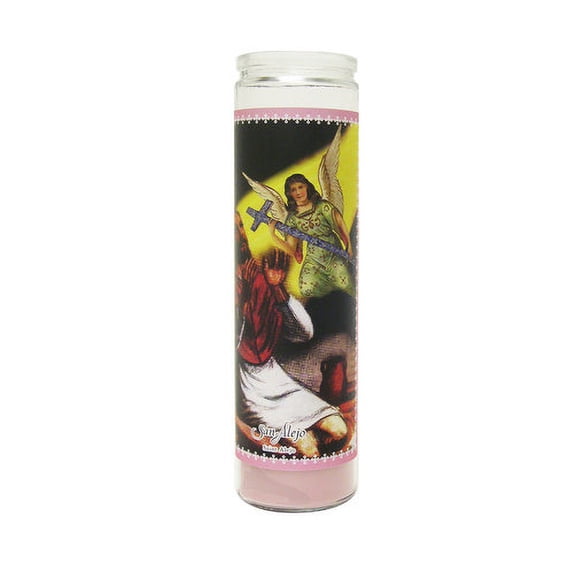 Pink Unscented San Alejo Candle