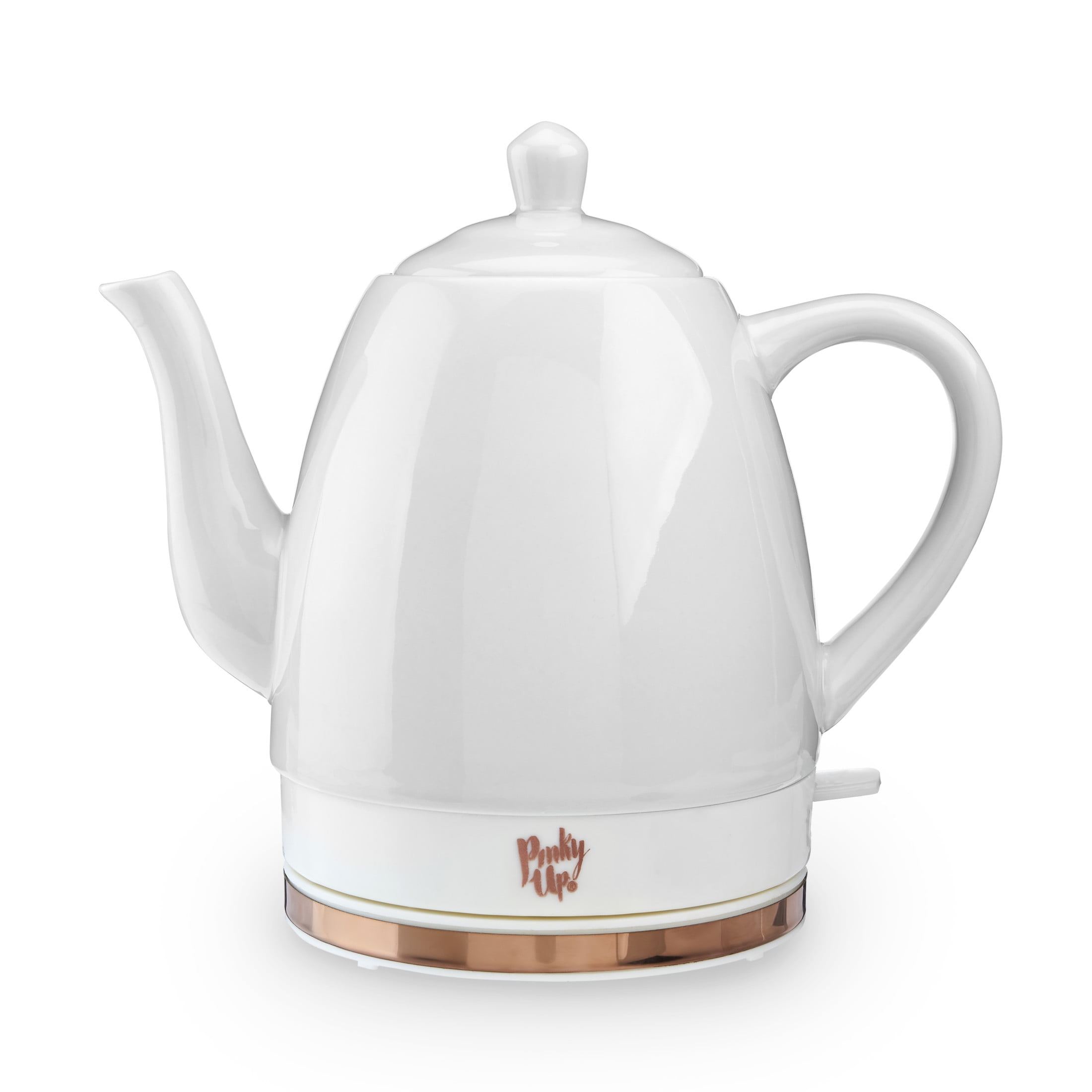 Noelle 1.5L Grey Ceramic and Rose Gold Electric Tea Kettle