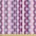 thumbnail image 1 of Ambesonne Pink Fabric by the Yard Upholstery, Abstract Rounds Line, 1 Yard, Cadet Blue Dried Rose, 1 of 4