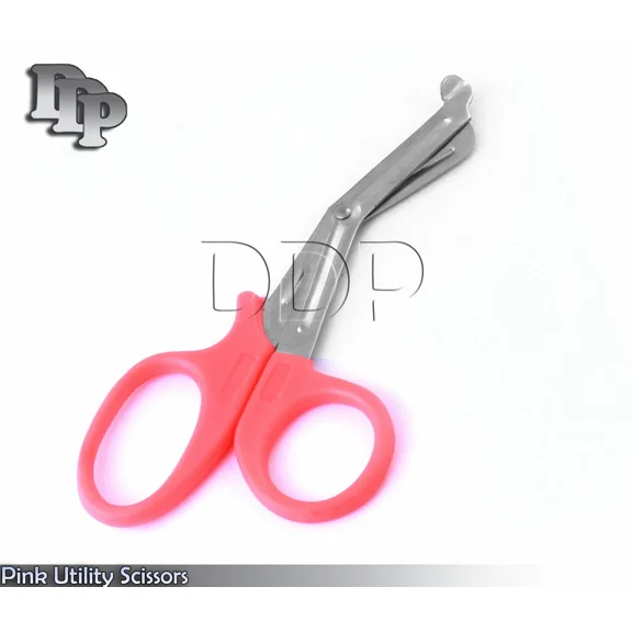 Pink Utility Scissors 7.25" Multi-Purpose Diy Ems Emt Universal Shears