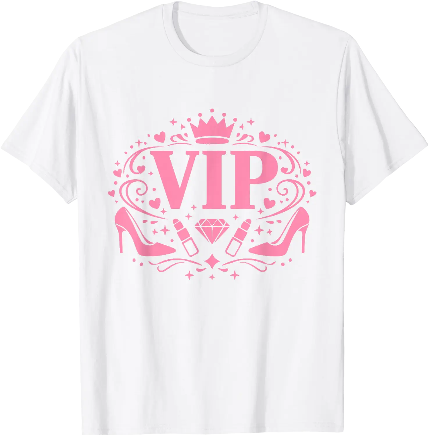 Pink VIP Design Girls Night Out Group Event Ladies Party T-Shirt ...
