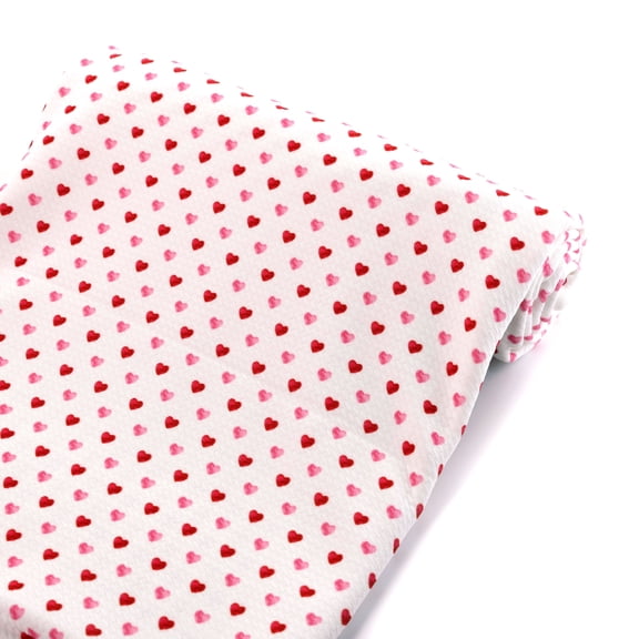 Pink Valentine Hearts Ditsy Bullet Fabric 1 yard