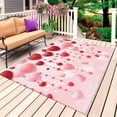 thumbnail image 1 of Pink Valentine's Day Outdoor Rug 5x7 Ft, Non Slip Washable Area Rug, Romantic Love Heart Patio Rugs Carpet Runner, Large Floor Mat for Indoor/Outdoor Deck Porch Camping, 1 of 8
