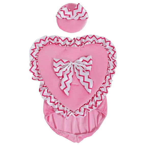 Pink Valentine's Day Porch Goose Outfit For Home & Garden Decor - Festive Heart-Themed Design, Soft Pink Fabric, Easy To Attach & Display - Ideal For Front Porch Decoration,