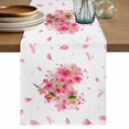 thumbnail image 1 of Pink Valentines Table Runner 120 Inches, Spring Leaves Botanical Floral Bed Runner Dresser Scarves Tabletop for Indoor Outdoor Parties/Ceremony/Banquet, 13"x 120", 1 of 8