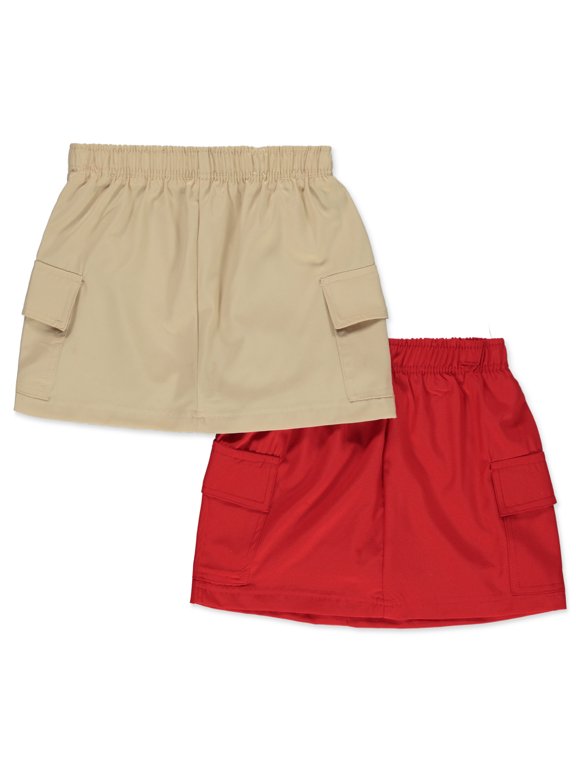 Girls' 2-Pack Cargo Skorts Color: multi Size: 14 - 16