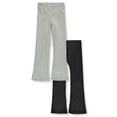 thumbnail image 1 of Pink Velvet Girls' 2-Pack Flared Pants Color: gray/multi Size: 7 - 8, 1 of 1