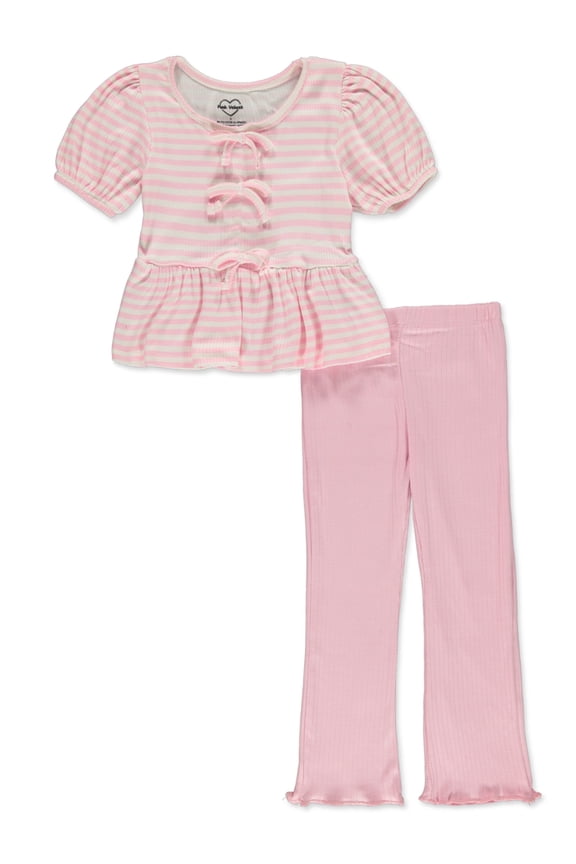 Girls' 2-Piece Leggings Set Outfit Color: multi Size: 5 - 6