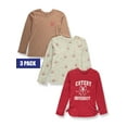 thumbnail image 1 of Pink Velvet Girls' 3-Pack Long-Sleeved T-Shirts Color: red/multi Size: 3t, 1 of 1