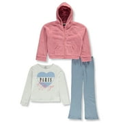 PINK VELVET Girls' 3-Piece Flared Leggings Set Outfit Color: pink/multi Size: 8