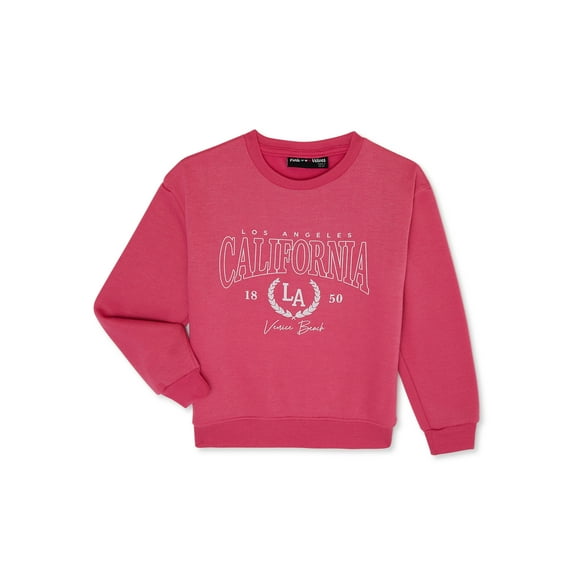 Pink Velvet Girls Fleece Pullover Sweatshirt , Sizes 4-16