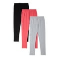 thumbnail image 1 of Pink Velvet Girls Solid Leggings, 3-Pack, Sizes 4-16, 1 of 3