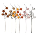 thumbnail image 1 of Pink Velvet Pumpkin Branch Picks,Fall Harvest Floral Stems,Halloween Mantel Decor,Thanksgiving Table Centerpiece,Farmhouse Vase Filler,Indoor Seasonal Twig Ornament,Fake Pumpkin Floral Arrangement, 1 of 9
