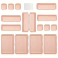 Pink Versatile Drawer Organizers for Office Bedroom and Kitchen Set