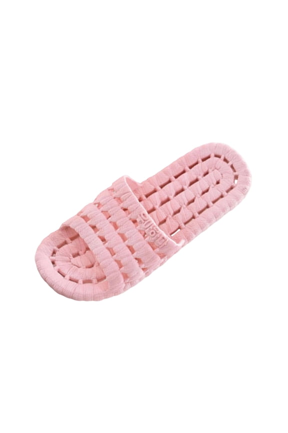 Pink Versatile Pvc Slippers For Women Non-Slip Bathroom And Indoor Use