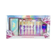 Pink Viva 9-Piece Purple Metallic Mermaid Makeup Brush Set