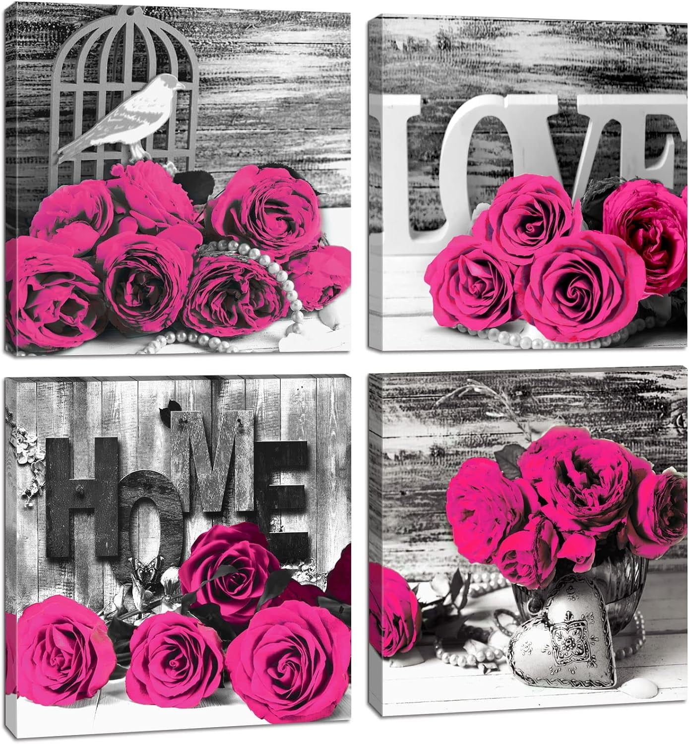 Pink-Wall-Decor-Bedroom-Art-