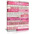 thumbnail image 1 of Pink Wall Decor - Inspirational Quotes Wall-Art - Motivational Bedroom Decor For Teen Girls - Office Gifts For Women With Framed Canvas Artwork Ready to Hang 12x16 H, 1 of 6