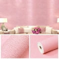 thumbnail image 1 of Pink Wall Paper Decorative Wallpaper Scrubbed Wall Wallpaper Removable Peel & Stick Wall Wallpaper Self Adhesive Bedroom Warm Decorative Wallpaper 19.6x110 In, 1 of 4