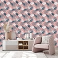 thumbnail image 1 of Pink Wallpaper with Leaves Peel-and-Stick - 25"W x 125"H, 1 of 3