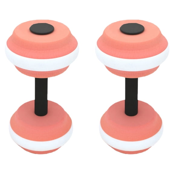 Pink Water Dumbbells, Lightweight Buoyant Design, Swim Assist Fitness Gear, Boost Cardio Endurance, for Home Pool Resort, Rehabilitation Training Buddy