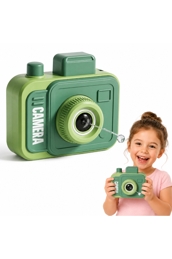 Pink Water Gun Prank, Double-Sided Squirt Toy with Dual Triggers, Novelty Gag Gifts, Mini Fake Digital Camera for Pranks & Super Soaker Water Fights for Family Games Parties (Green)