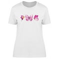 thumbnail image 1 of Pink Watercolor Butterflies T-Shirt Women -Image by Shutterstock, Female Small, 1 of 2
