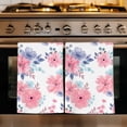 thumbnail image 1 of Pink Watercolor Floral Kitchen Towels Set of 4, Spring Flower Abstract Art Absorbent Dish Towels for Kitchen, Microfiber Hand Towel, Quick Drying Tea Towel for Cleaning Decorative Dishcloths, 1 of 7