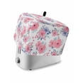 thumbnail image 1 of Pink Watercolor Floral Toaster Cover 4 Slice, Large Kitchen Appliance Covers, Spring Flower Abstract Art Toaster Oven Cover with Loop, Bread Machine Cover Polyester Dust Cover Protection, 1 of 4