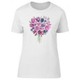 thumbnail image 1 of Pink Watercolor Flowers Bouquet Tee Women's -Image by Shutterstock, 1 of 2