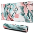 thumbnail image 1 of Pink Watercolor Flowers Mousepad Gaming Pad Mouse Waterproof No Slip for Office Home Work Gaming Table Tables Mousemat Rubber Base Mousepad with Stitched Edges 35.4x15.7inches, 1 of 7