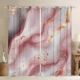 thumbnail image 1 of Pink Watercolour Marble 30%-50% Blackout Curtains 52"Wx63"L 2 Panels Abstract Art Curtains & Drapes For Teens Adults Colorful Retro Artwork Style Curtains Stone Pattern Window Curtains, 1 of 6