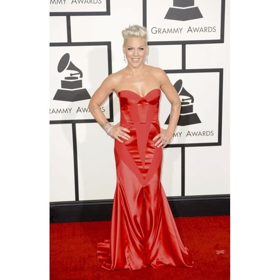 Pink At Arrivals For The 56Th Annual Grammy Awards - Arrivals 2 Staples Center Los
