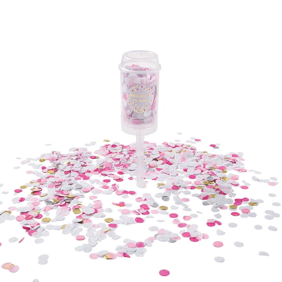 Pink Wedding Send Off Confetti Popper - Party Decor - 2 Pieces