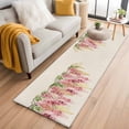 thumbnail image 1 of Pink Weeping Floral 2'x6' Runner Rugs for Hallway Kitchen Bedside Non Slip, Spring Summer Pastoral Flowers Rustic Entryway Rug Runners with Rubber Backing, Long Carpet Runner for Laundry Room, 1 of 8